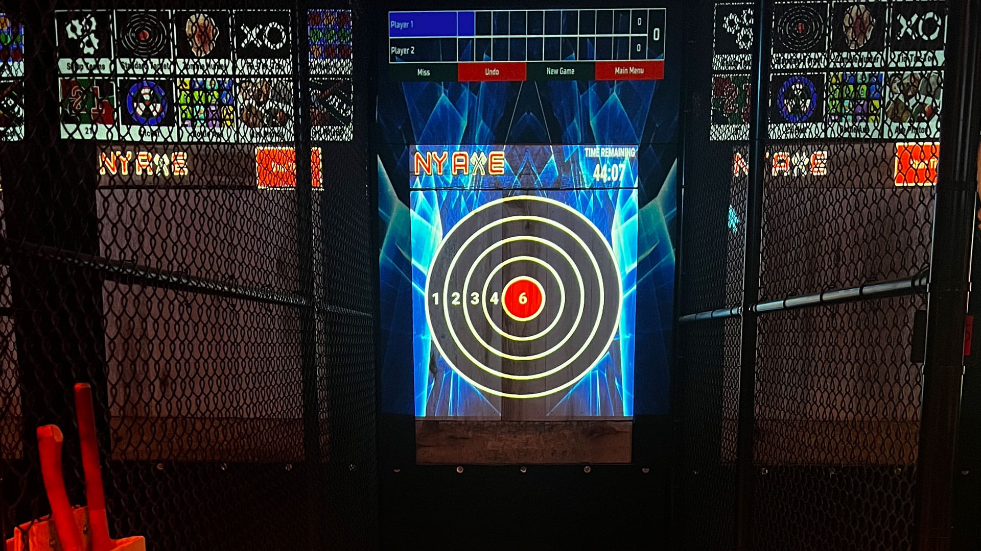 NY Axe Throwing Range Digital Target