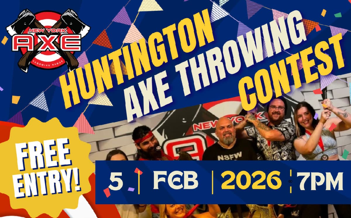 Huntington Axe Throwing Contest - NY Axe Throwing Range